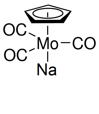 Cyclopentadienyl molybdenum tricarbonyl sodium - CAS:12107-35-6 - Cyclopentadienylmolybdenum sodium carbonyl, Na[Mo(CO)3(cyclopentadienyl)], Na[Mo(CO)3(Cp)]